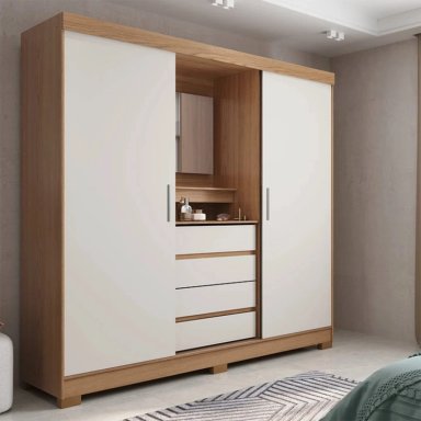 CLOSET DECOCASA TOSCANA 2 PUERTAS BLANCO - 6