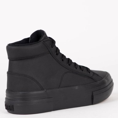 ZAPATILLAS MUJER MAUI & SONS ESCOLARES NEGRO 5CE117-WC CUERO - 4