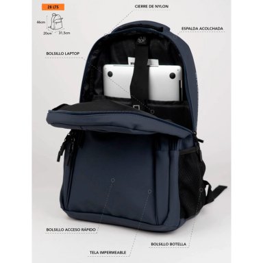 MOCHILA MAUI & SONS 5AM176-MC NAVY - 6