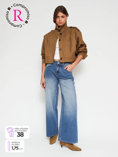 JEANS MUJER INDEX ALGODÓN TIRO BAJO - 1