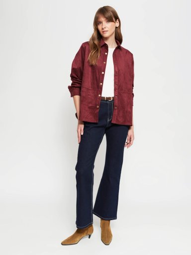 BLUSA MUJER AZIZ MANGA LARGA SUEDE - 4