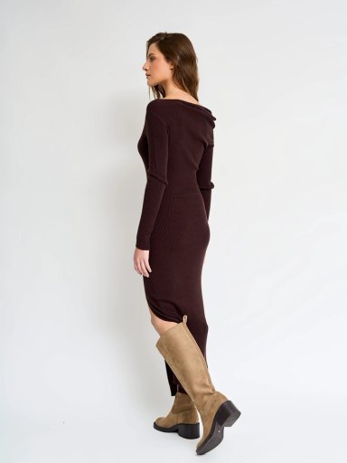 VESTIDO MUJER INDEX LARGO RIB - 3