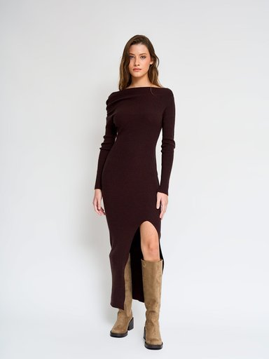 VESTIDO MUJER INDEX LARGO RIB - 3