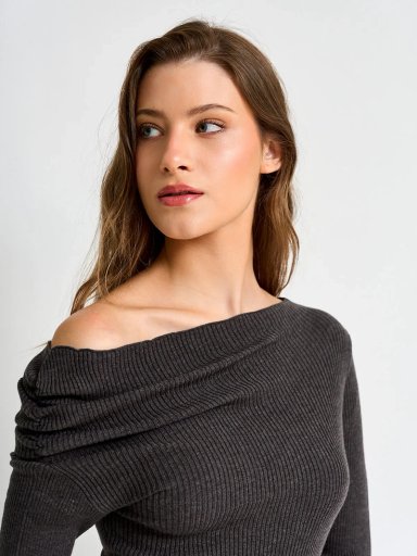 VESTIDO MUJER INDEX LARGO RIB - 4