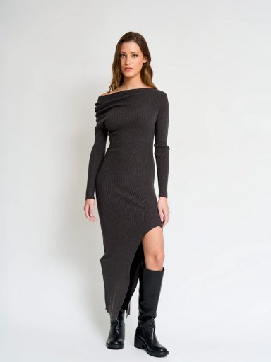 VESTIDO MUJER INDEX LARGO RIB - 2