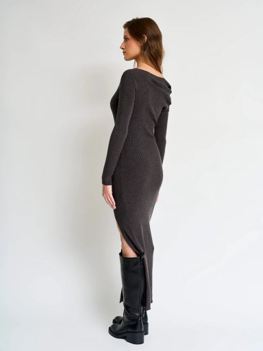 VESTIDO MUJER INDEX LARGO RIB - 3