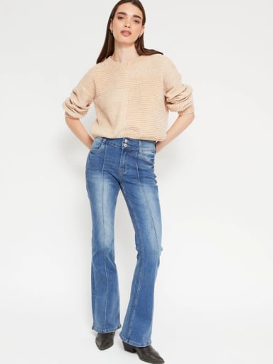 SWEATER MUJER INDEX CHENILLE MANGA LARGA BÁSICO - 4
