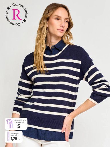 SWEATER MUJER REGATTA MANGA LARGA TWINSET - 1