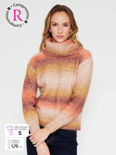 SWEATER MUJER REGATTA CUELLO TORTUGA MANGA LARGA - 1
