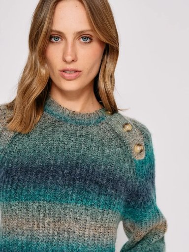 SWEATER MUJER REGATTA MANGA LARGA BOTONES - 3