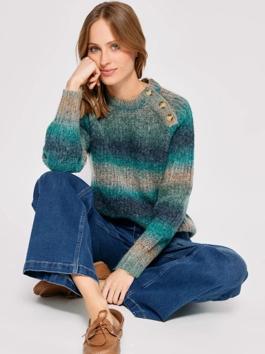 SWEATER MUJER REGATTA MANGA LARGA BOTONES - 4