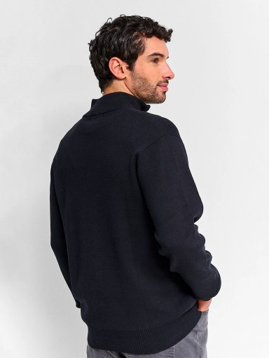 SWEATER HOMBRE KENNETH STEVENS ALGODÓN HALF ZIPPER - 2