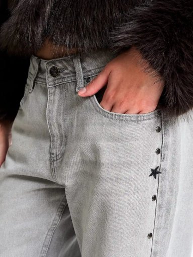 JEANS MUJER INDEX ALGODÓN TACHAS ESTRELLAS - 4