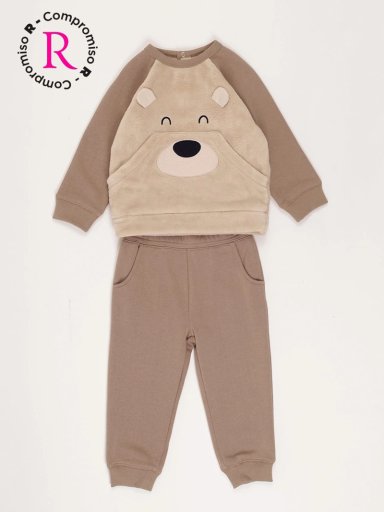 CONJUNTO NIÑO BABY HARVEST POLERÓN PELOS Y PANTALÓN DE BUZO LUDICO - 1
