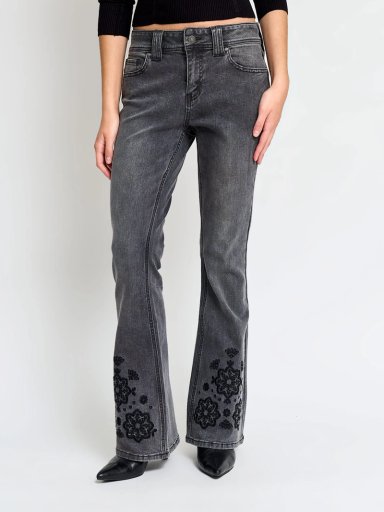 JEANS MUJER INDEX ALGODÓN BORDADO - 3
