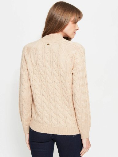 SWEATER MUJER REGATTA CUELLO REDONDO MANGA LARGA TRENZADO - 2