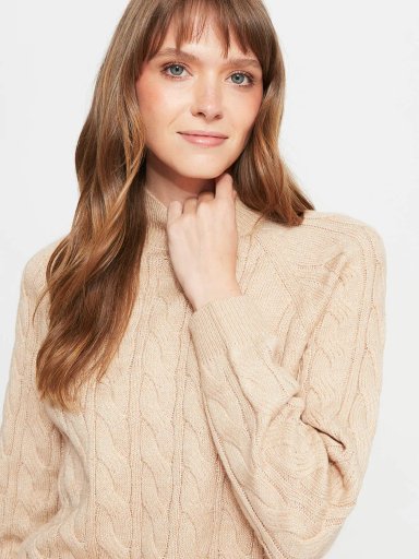 SWEATER MUJER REGATTA CUELLO REDONDO MANGA LARGA TRENZADO - 3
