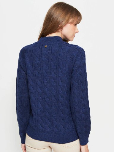 SWEATER MUJER REGATTA CUELLO REDONDO MANGA LARGA TRENZADO - 2
