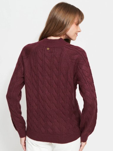 SWEATER MUJER REGATTA CUELLO REDONDO MANGA LARGA TRENZADO - 2
