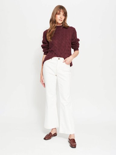 SWEATER MUJER REGATTA CUELLO REDONDO MANGA LARGA TRENZADO - 4