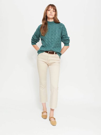 SWEATER MUJER REGATTA CUELLO REDONDO MANGA LARGA TRENZADO - 4