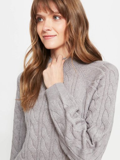 SWEATER MUJER REGATTA CUELLO REDONDO MANGA LARGA TRENZADO - 3