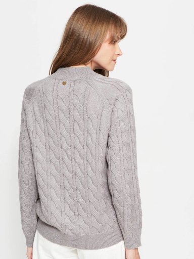 SWEATER MUJER REGATTA CUELLO REDONDO MANGA LARGA TRENZADO - 2