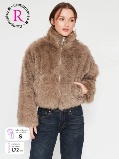 CHAQUETA MUJER INDEX PELUDO - 1