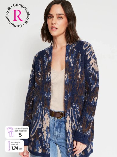 CARDIGAN MUJER TATIENNE FLORES - 1