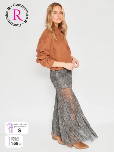 FALDA MUJER INDEX LARGA DISEÑO - 1