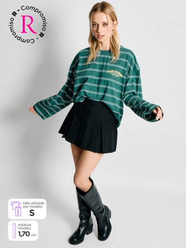 FALDA SHORT MUJER INDEX TABLEADA - 1
