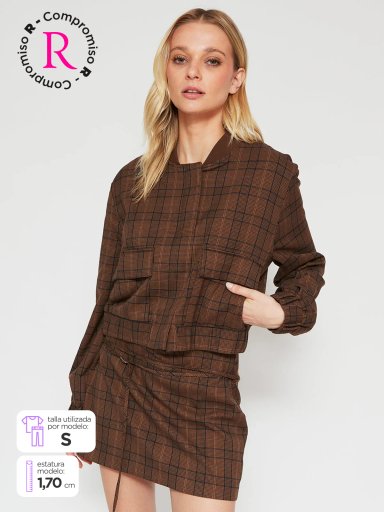 CHAQUETA MUJER INDEX BOMBER DISEÑO - 1