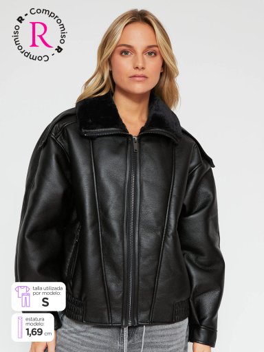 CHAQUETA MUJER INDEX CORTA OVERSIZE - 1