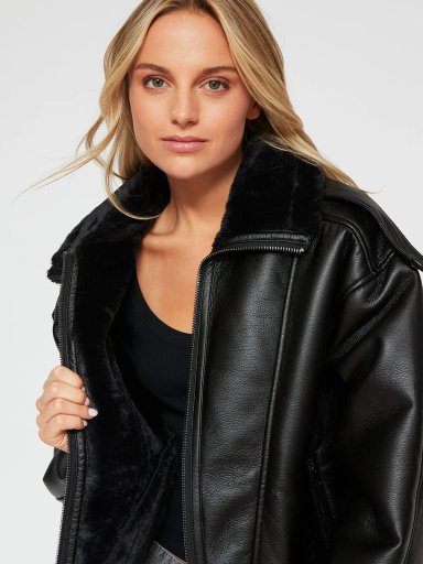 CHAQUETA MUJER INDEX CORTA OVERSIZE - 3