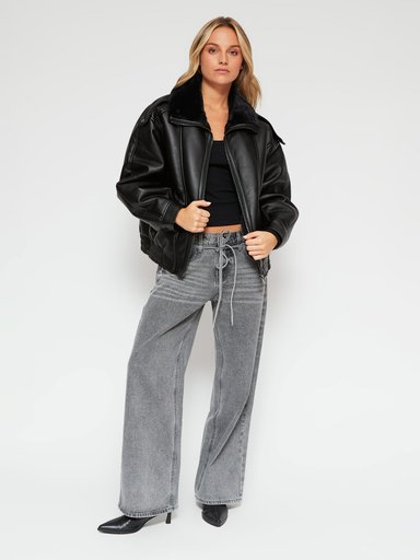 CHAQUETA MUJER INDEX CORTA OVERSIZE - 4