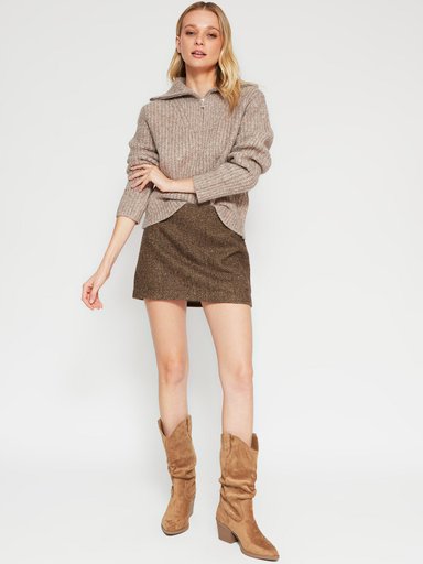 SWEATER MUJER INDEX CUELLO ALTO MANGA LARGA - 4