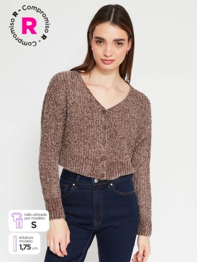 CARDIGAN MUJER INDEX BOTONES - 1