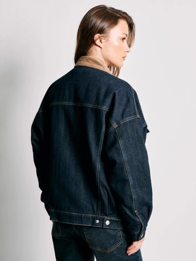 CHAQUETA MUJER INDEX ALGODÓN CORTA CUELLO COTELÉ - 2