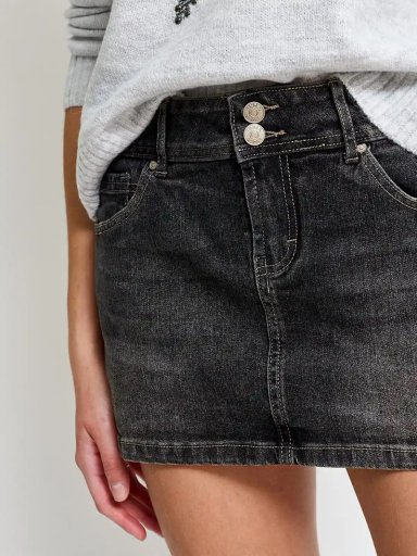 FALDA SHORT MUJER INDEX ALGODÓN TIRO BAJO - 4