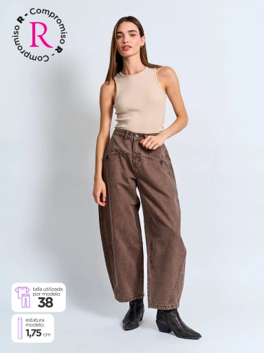 JEANS MUJER INDEX ALGODÓN  - 1