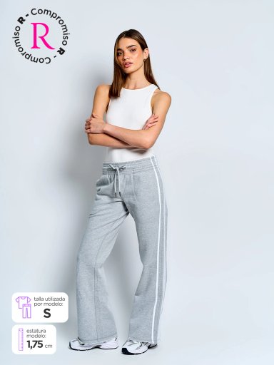 PANTALÓN DE BUZO MUJER INDEX ALGODÓN DISEÑO - 1