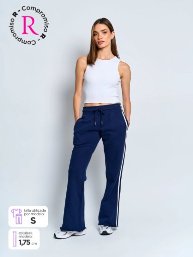 PANTALÓN DE BUZO MUJER INDEX ALGODÓN DISEÑO - 1
