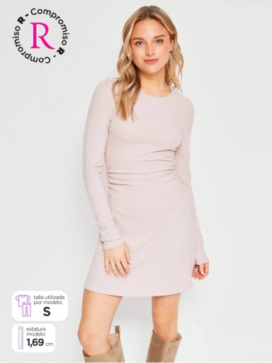 VESTIDO MUJER INDEX CORTO FRUNCE - 1
