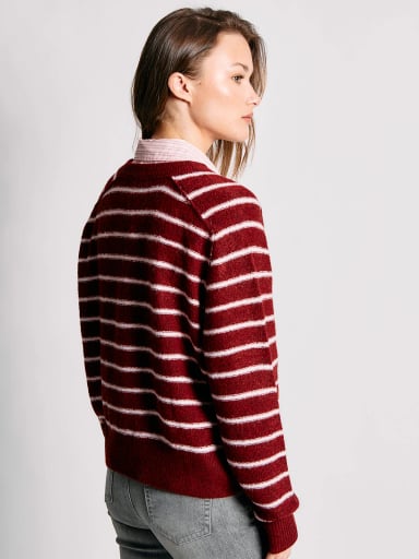 SWEATER MUJER INDEX MANGA LARGA RAYAS - 2