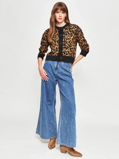 CARDIGAN MUJER TATIENNE ANIMAL PRINT - 4