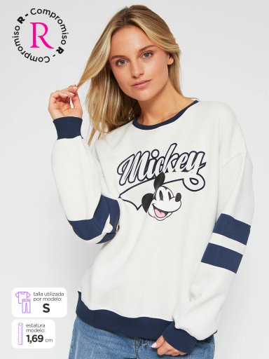 POLERÓN MUJER INDEX ALGODÓN MANGA LARGA MICKEY - 1