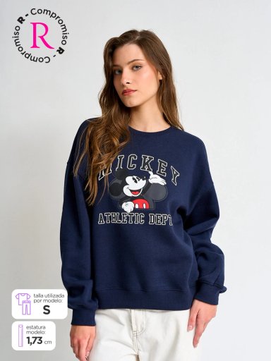 POLERÓN MUJER INDEX ALGODÓN MANGA LARGA MICKEY - 1