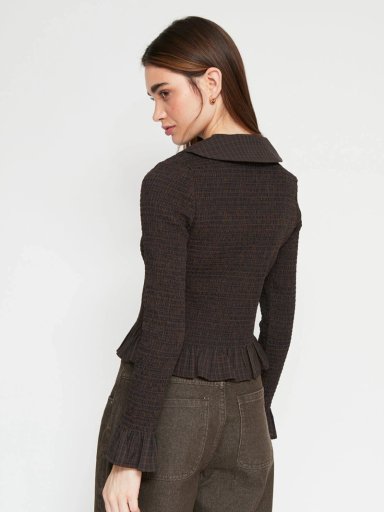BLUSA MUJER BARBADOS ALGODÓN CUELLO BOBO PANAL - 2