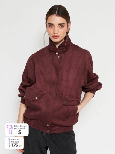 CHAQUETA MUJER BARBADOS BOMBER SUEDE - 1