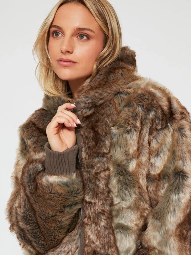 CHAQUETA MUJER INDEX CORTA PELUDA - 3